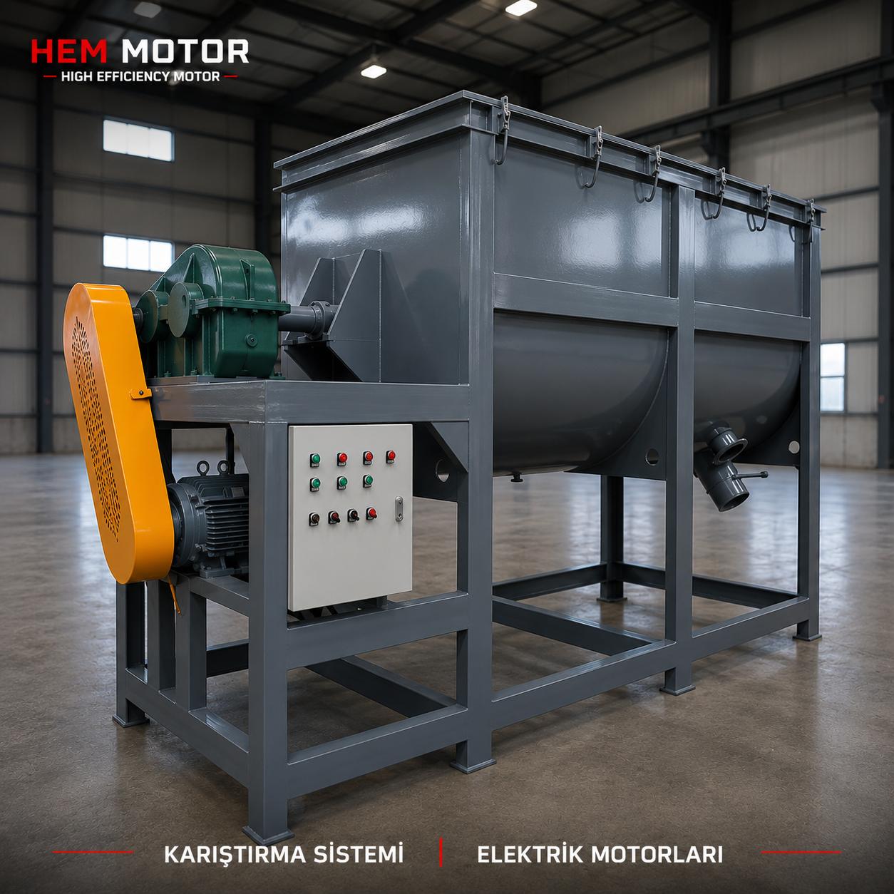 Beton santrali mikser ve agrega bandi elektrik motorlari